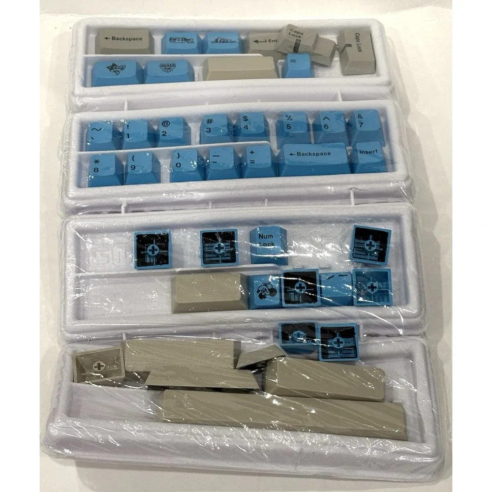 BMG FPTK2063/C Rubberhose CYL Base Keycap Set Blue Gray 221-Piece New
